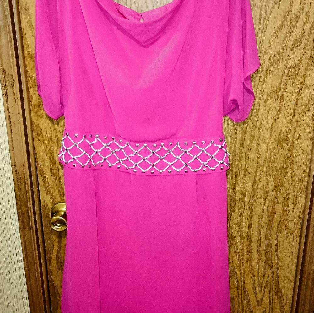 NWT C.O.C. Magenta dress size 2X